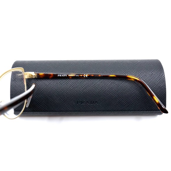 NEW PRADA PR 63XV 09B1O1 BORDEAUX/PALE GOLD AUTHENTIC EYEGLASSES FRAME - Picture 14 of 15